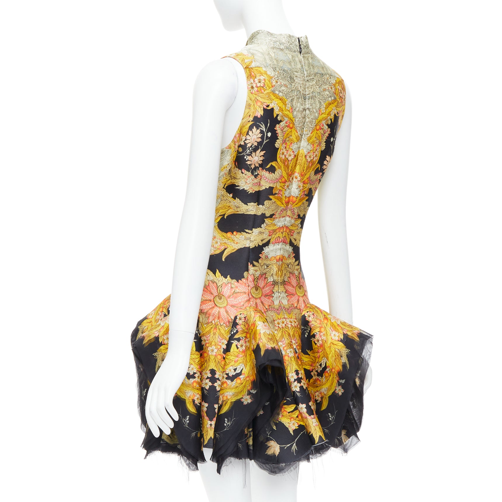 Alexander Mcqueen Foliage Ruffle Dress - Detail 1