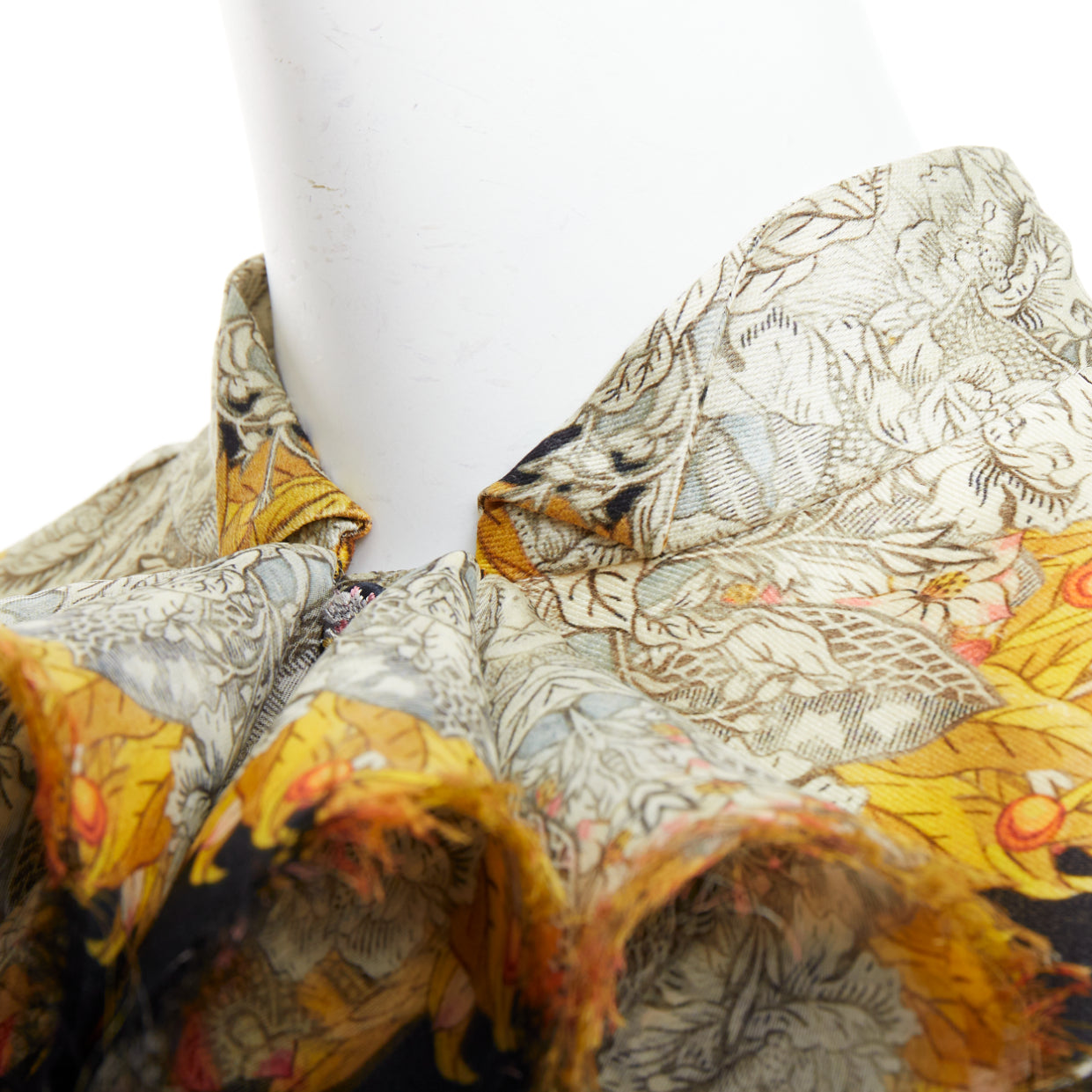 Alexander Mcqueen Foliage Ruffle Dress - Image 10