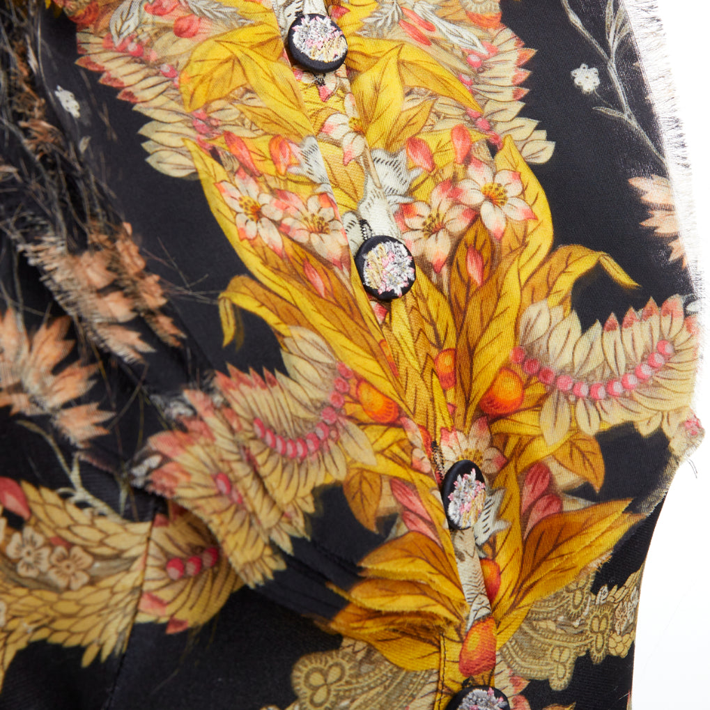 Alexander Mcqueen Foliage Ruffle Dress - Image 11