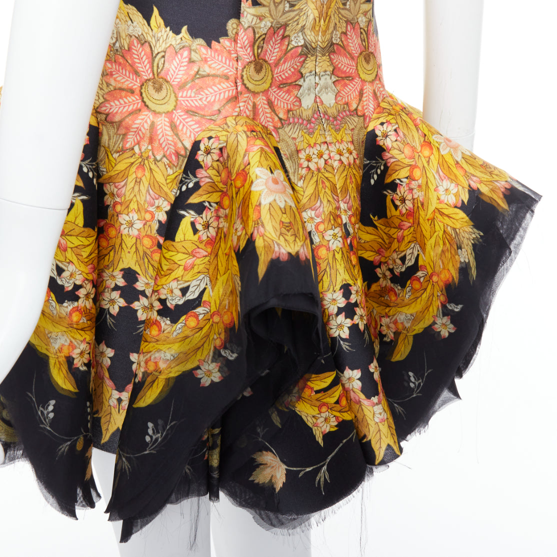 Alexander Mcqueen Foliage Ruffle Dress - Image 15