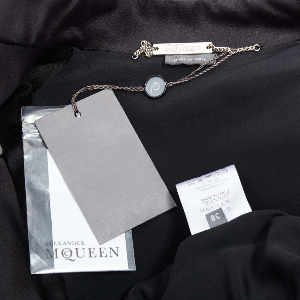 Alexander Mcqueen Black Gold Military Jacket - Image 15