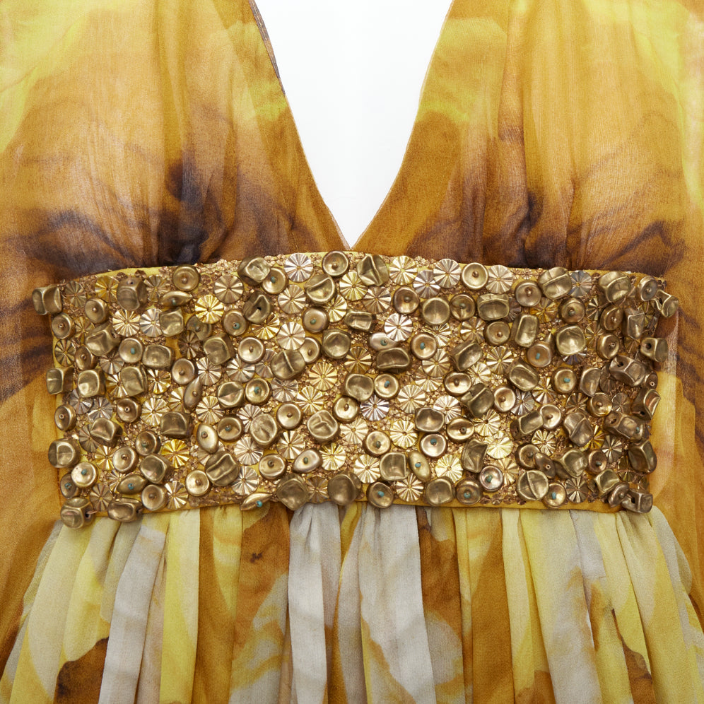 Alexander Mcqueen Embellished Kaftan Dress - Back view