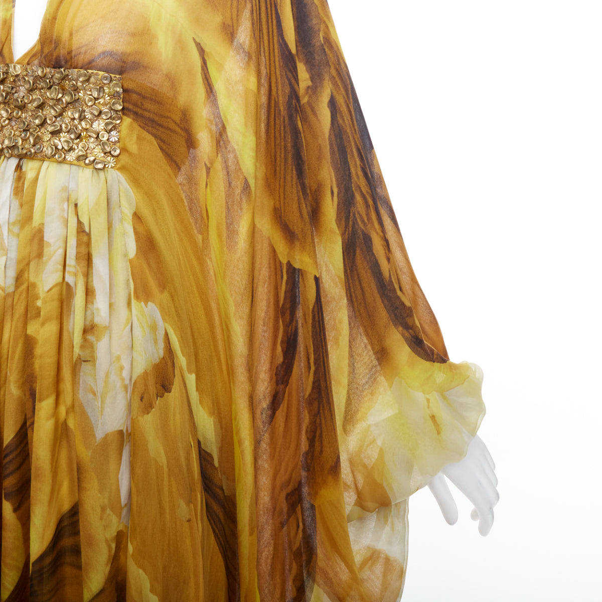 Alexander Mcqueen Embellished Kaftan Dress - Image 11