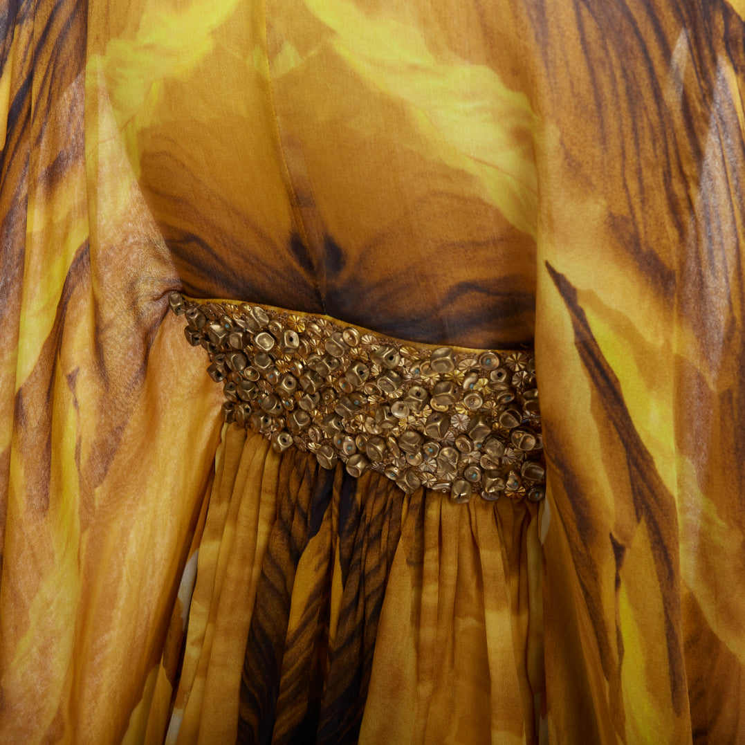 Alexander Mcqueen Embellished Kaftan Dress - Image 13