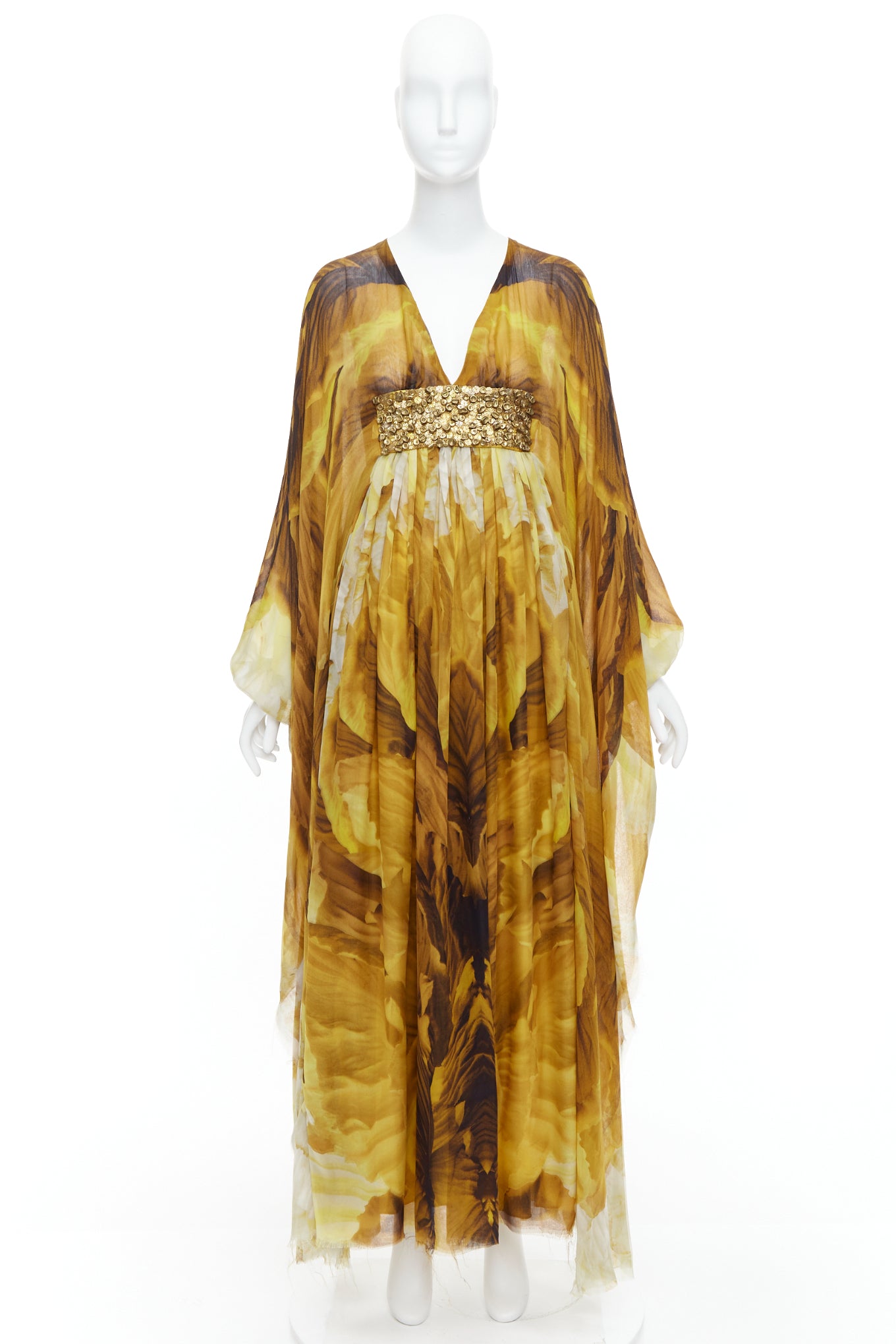 Alexander Mcqueen Embellished Kaftan Dress - Image 16