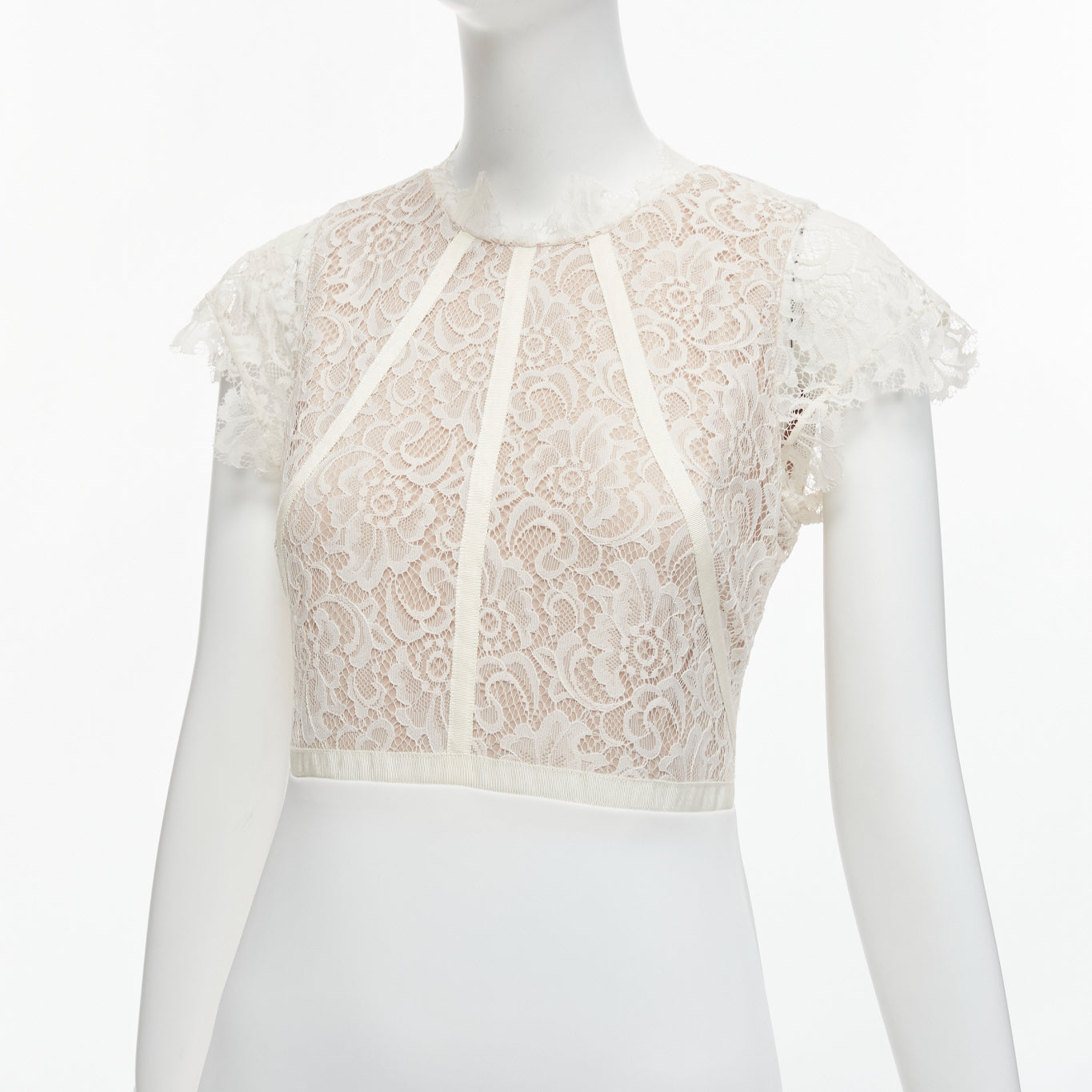 Nha Khanh Flutter Bridal Dress - Back view