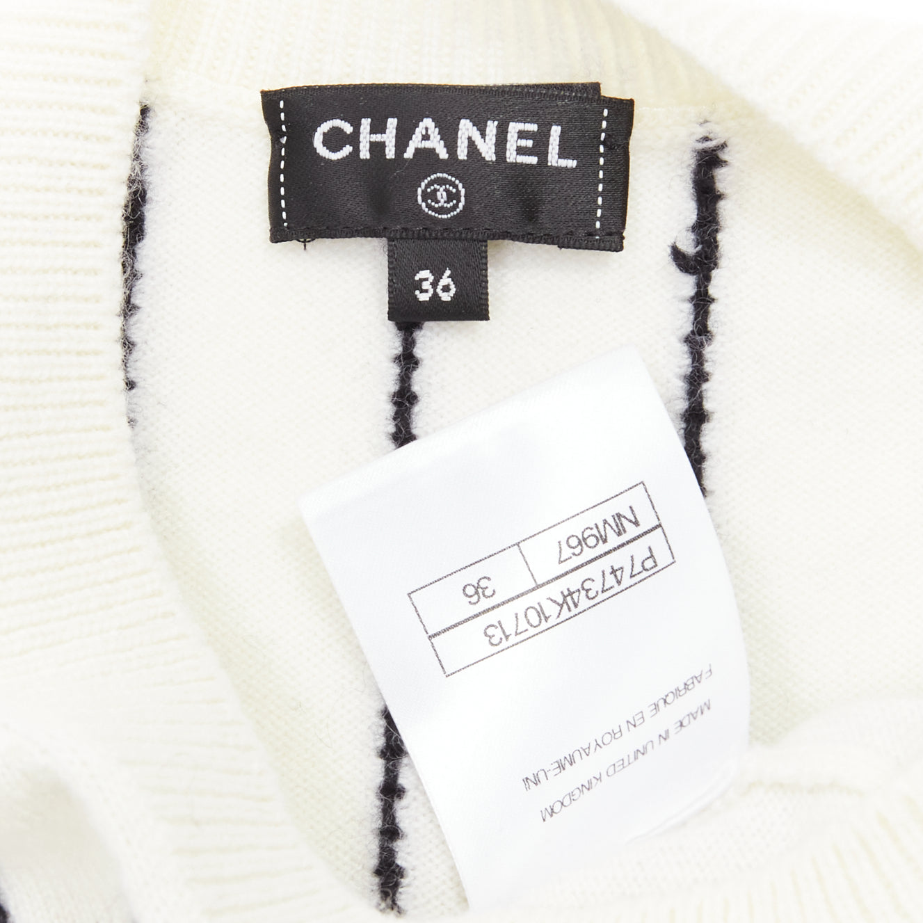 Chanel Striped Varsity Sweater - Image 10