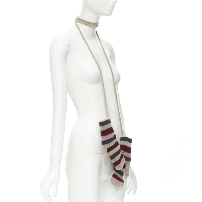 Burberry Purple Leather Gloves - Image 6