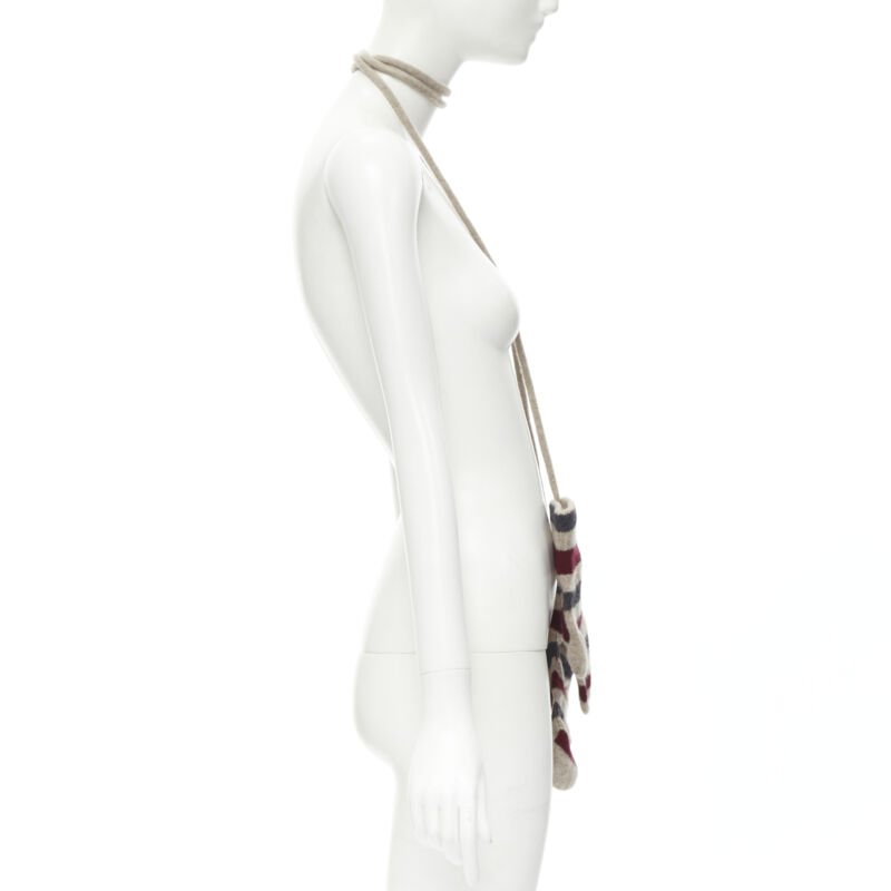 Burberry Purple Leather Gloves - 4