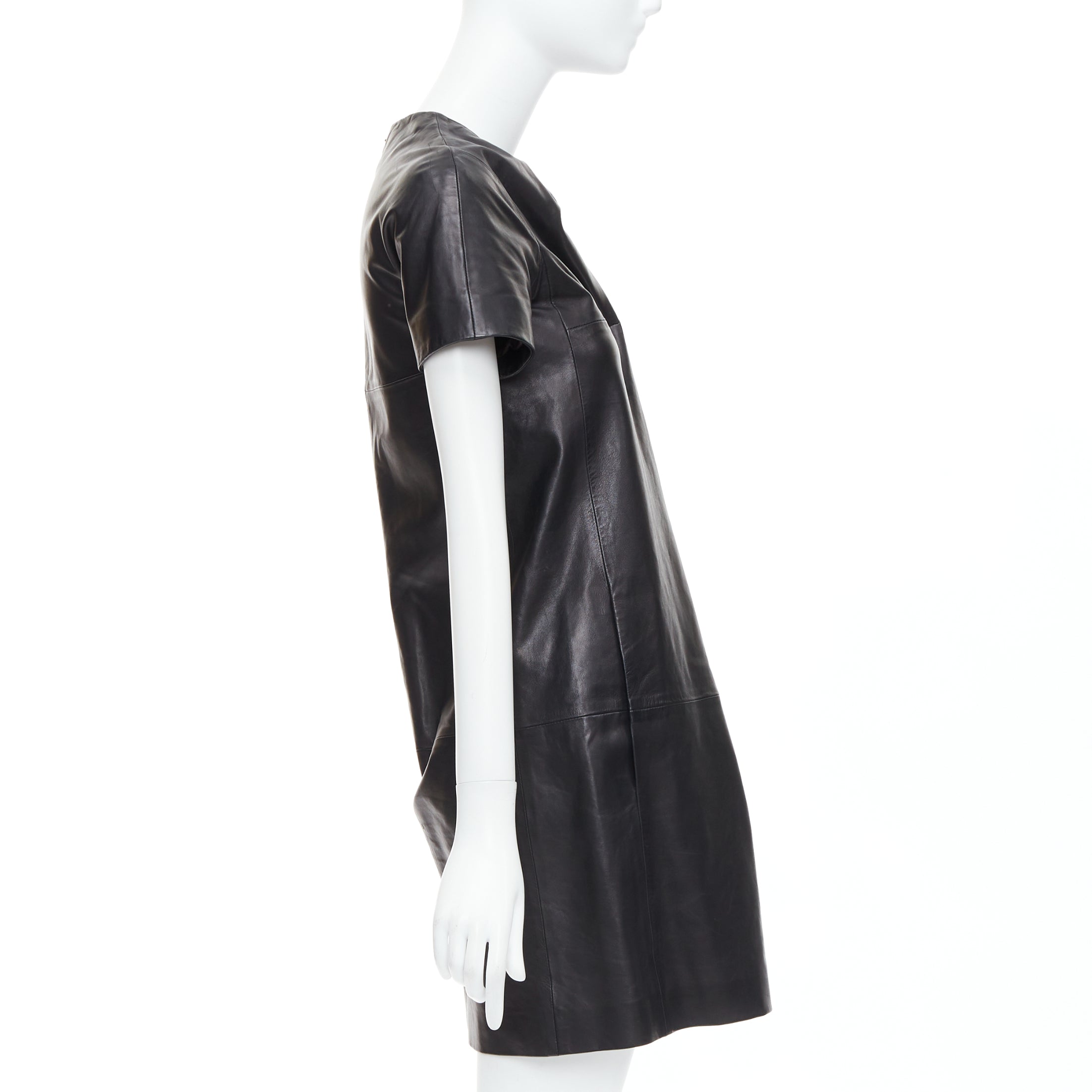 Unsigned / متعددة Bow Leather Dress - 4