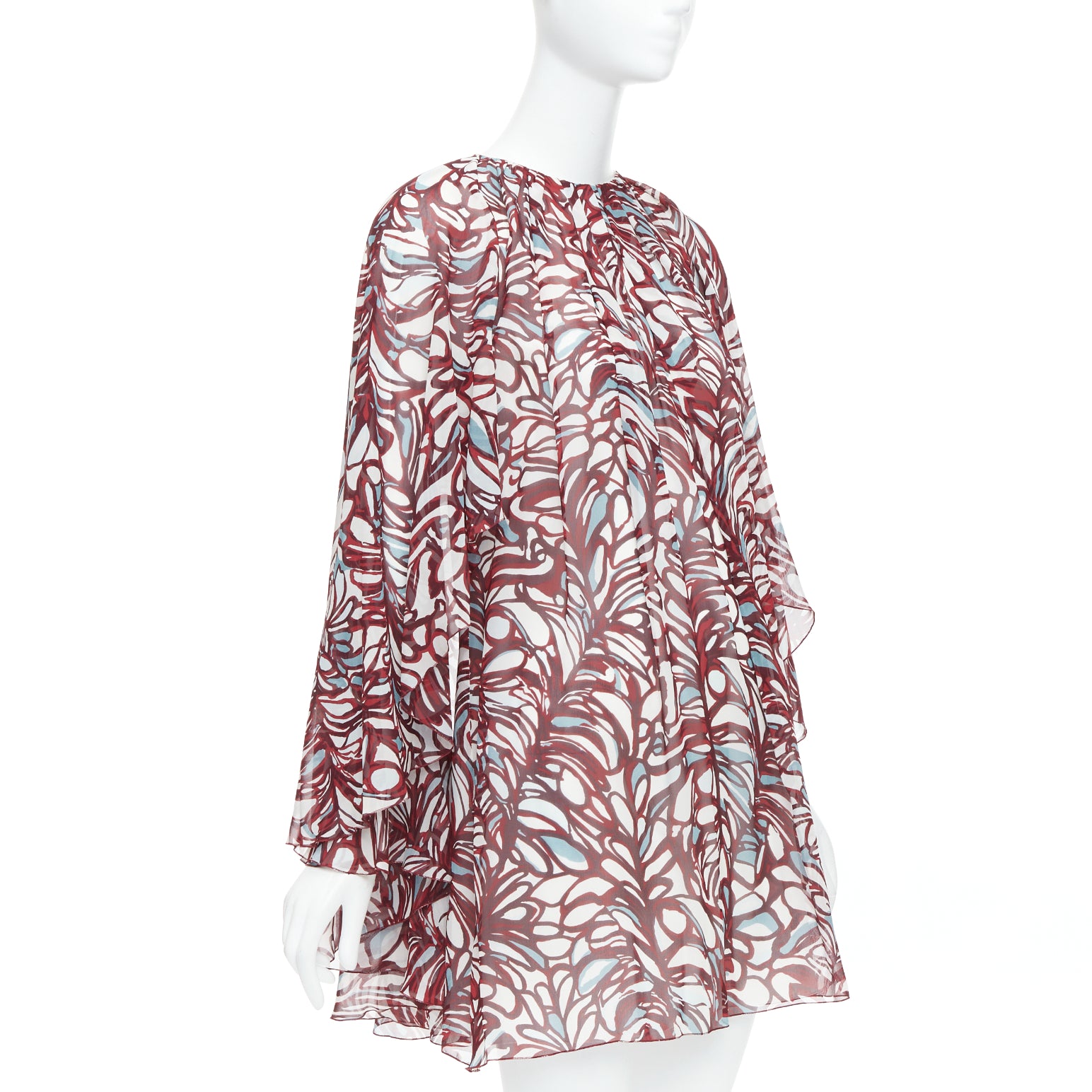 Giambattista Valli Abstract Cape Dress