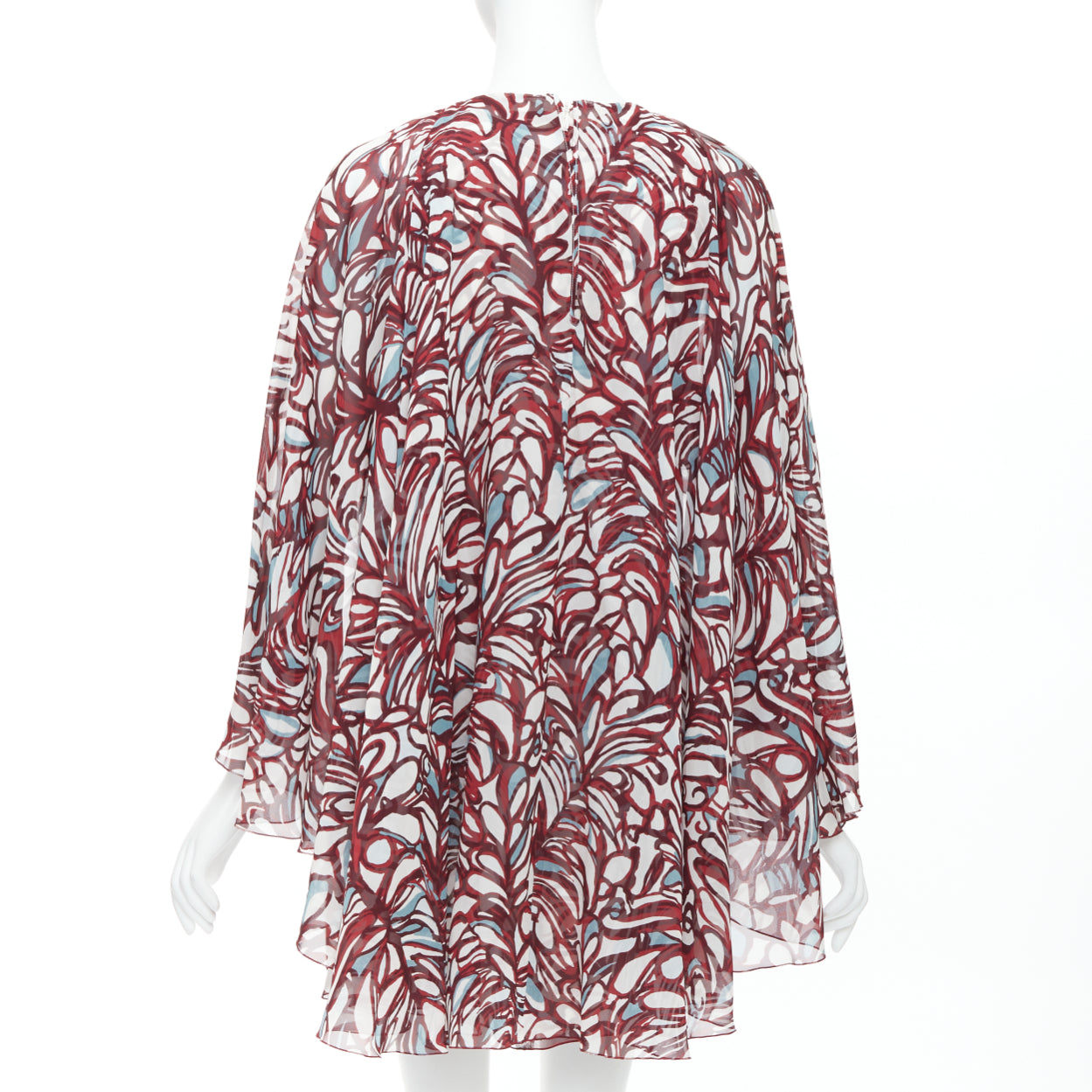Giambattista Valli Abstract Cape Dress - Side view