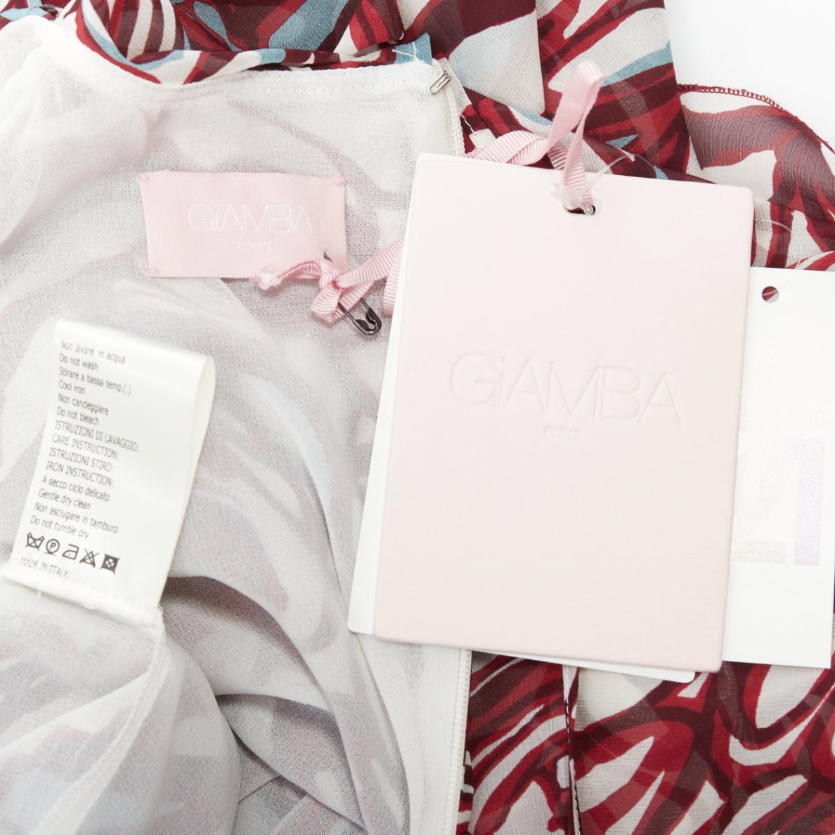 Giambattista Valli Abstract Cape Dress - Image 10