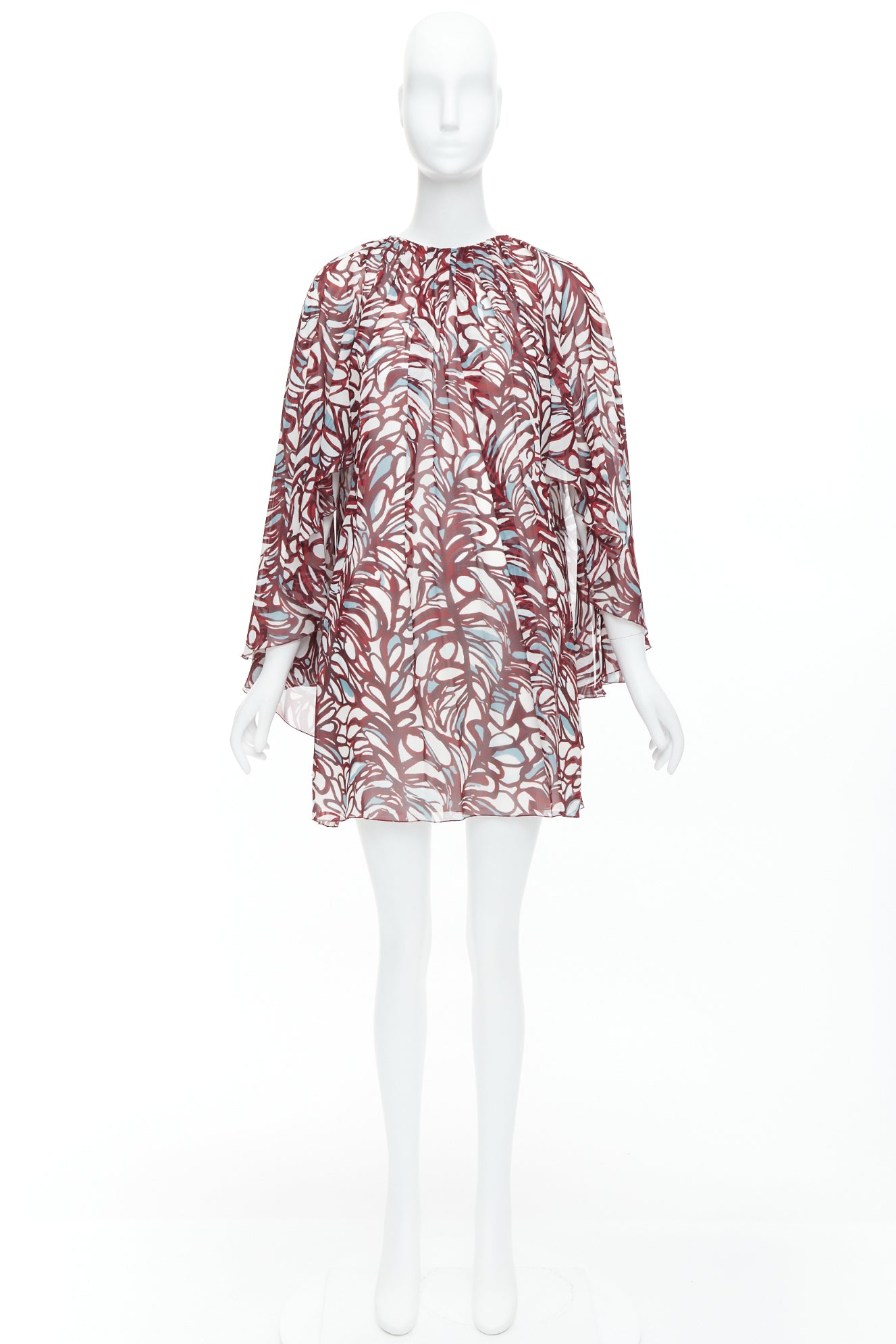 Giambattista Valli Abstract Cape Dress - Image 11