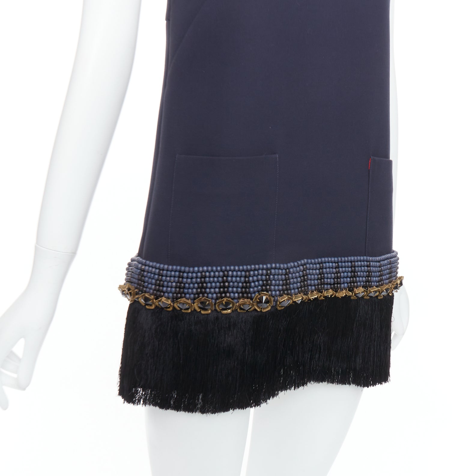 Marni Fringe Tunic Dress - Back view