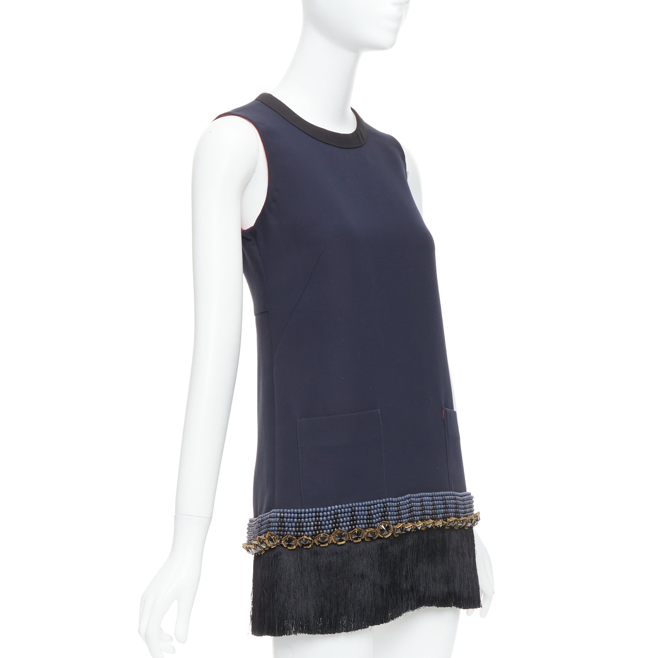 Marni Fringe Tunic Dress - Image 6