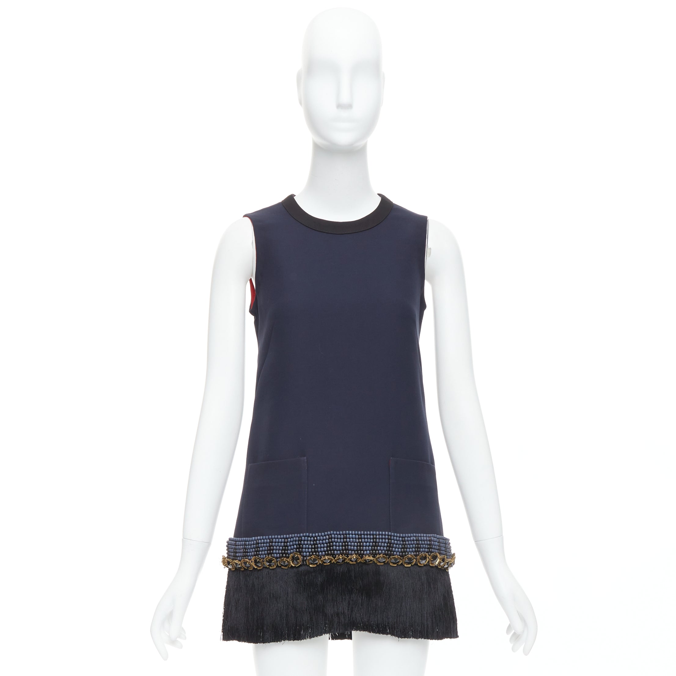 Marni Fringe Tunic Dress - Image 11