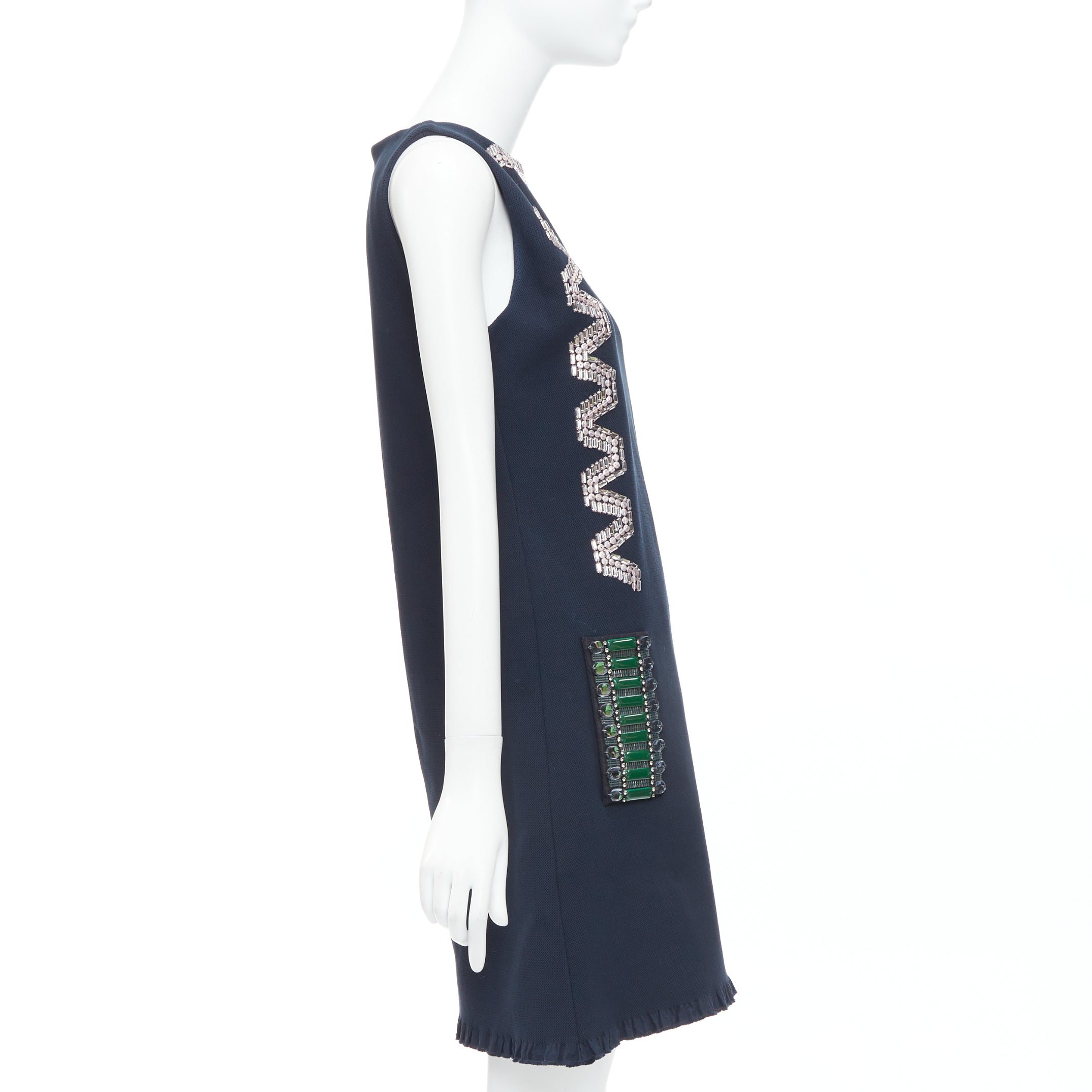 Lanvin Rhinestone Ribbon Dress - 4