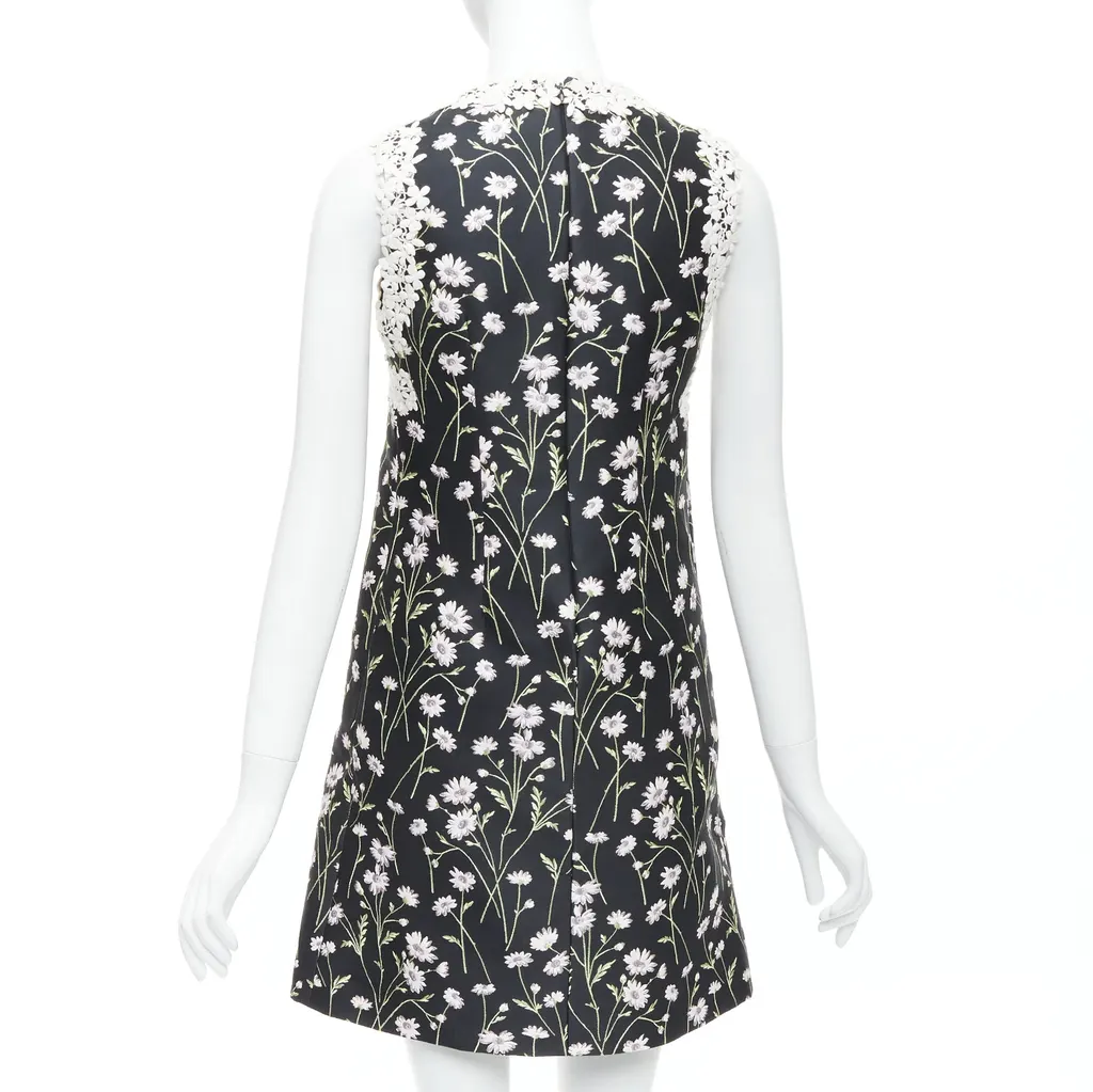 Giambattista Valli Lace Bodice Dress Black Polyester Never worn - Box View