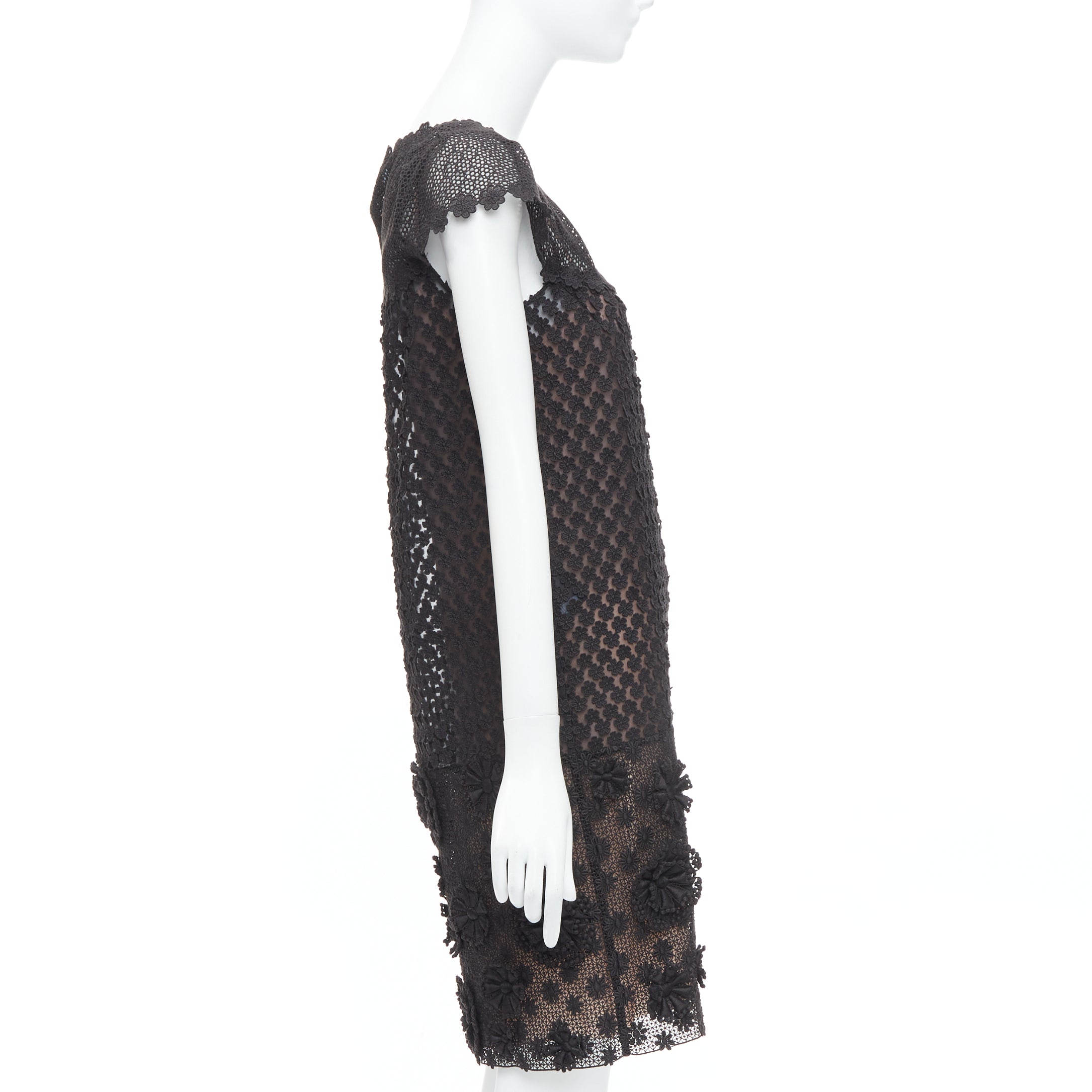 Prada Floral Applique Dress - 4