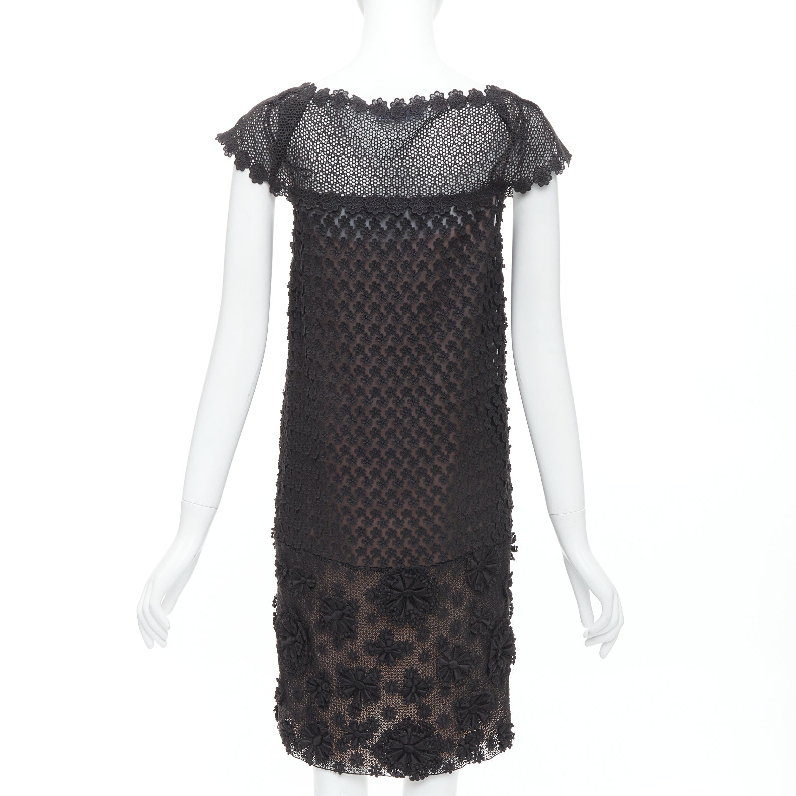 Prada Floral Applique Dress - Side view