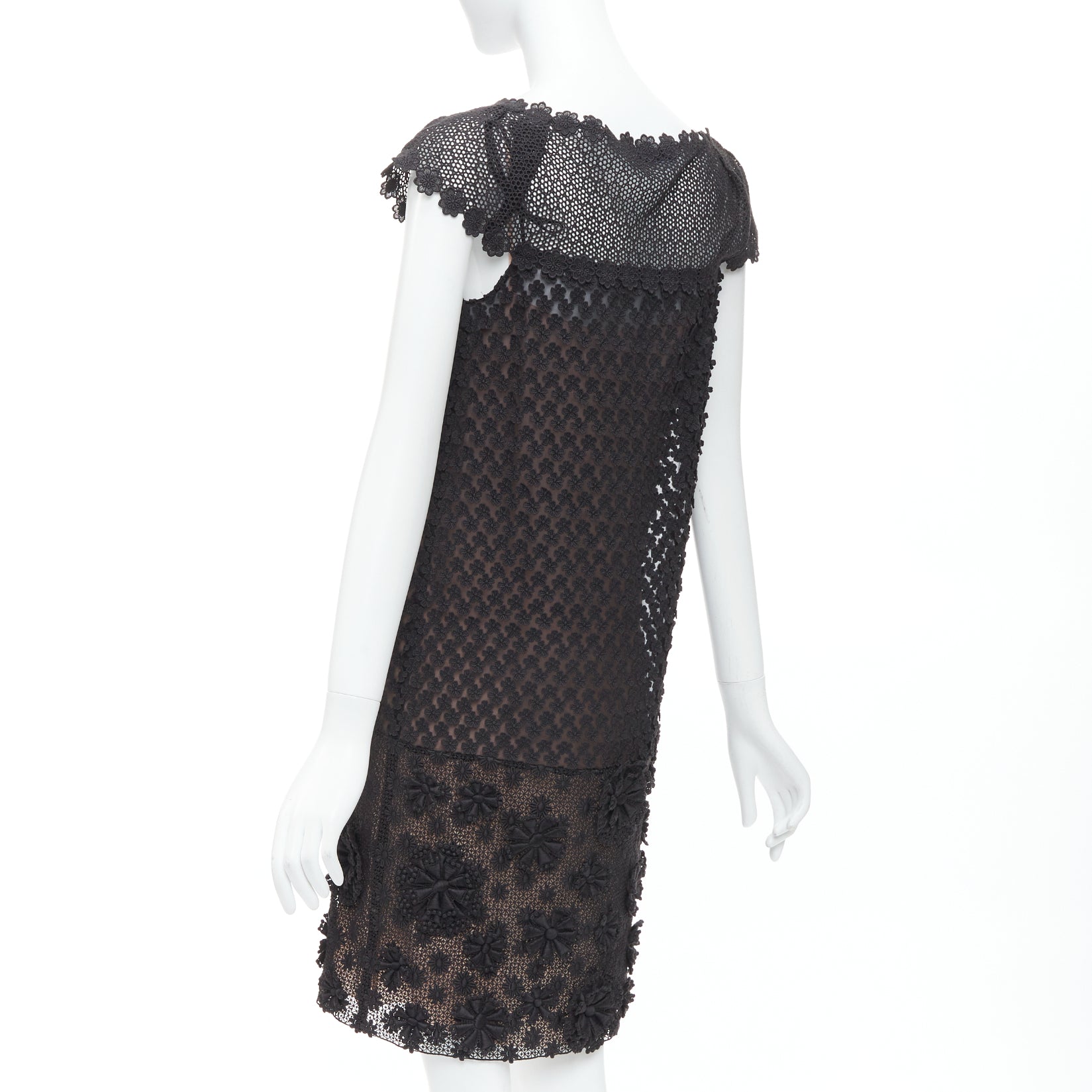 Prada Floral Applique Dress - Detail 1