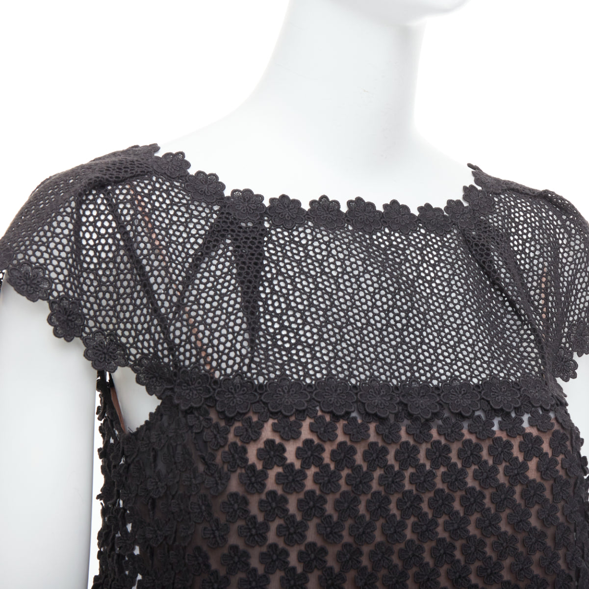 Prada Floral Applique Dress - Detail 2