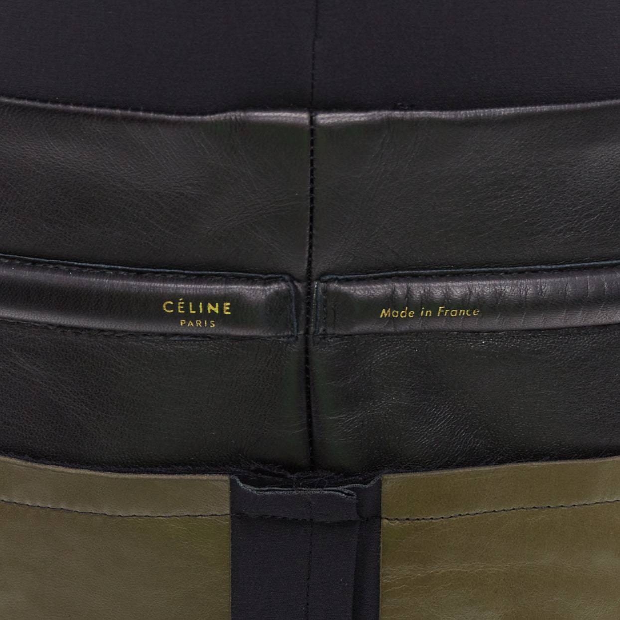 Celine Leather Stripe Dress - Detail 2