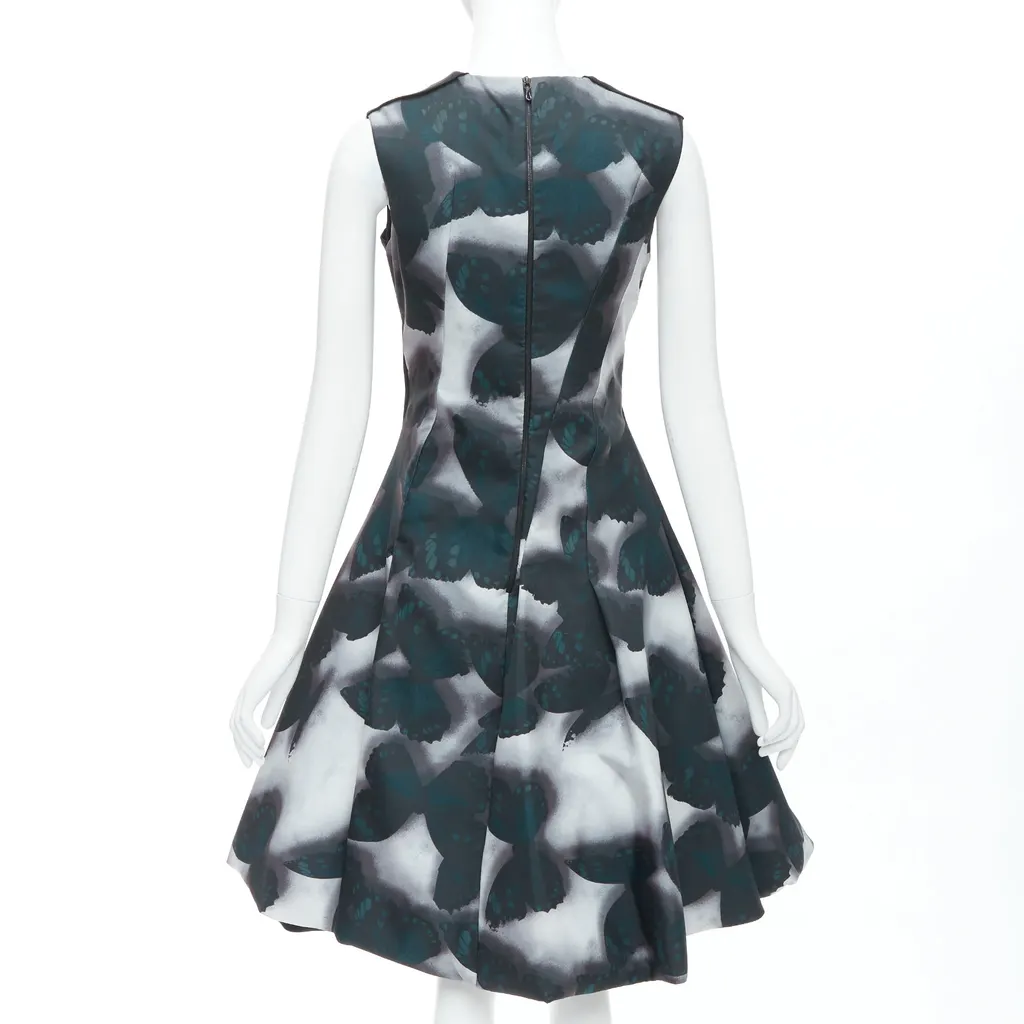 Lanvin Butterfly Cocktail Dress Grey Polyester Very good - Box View
