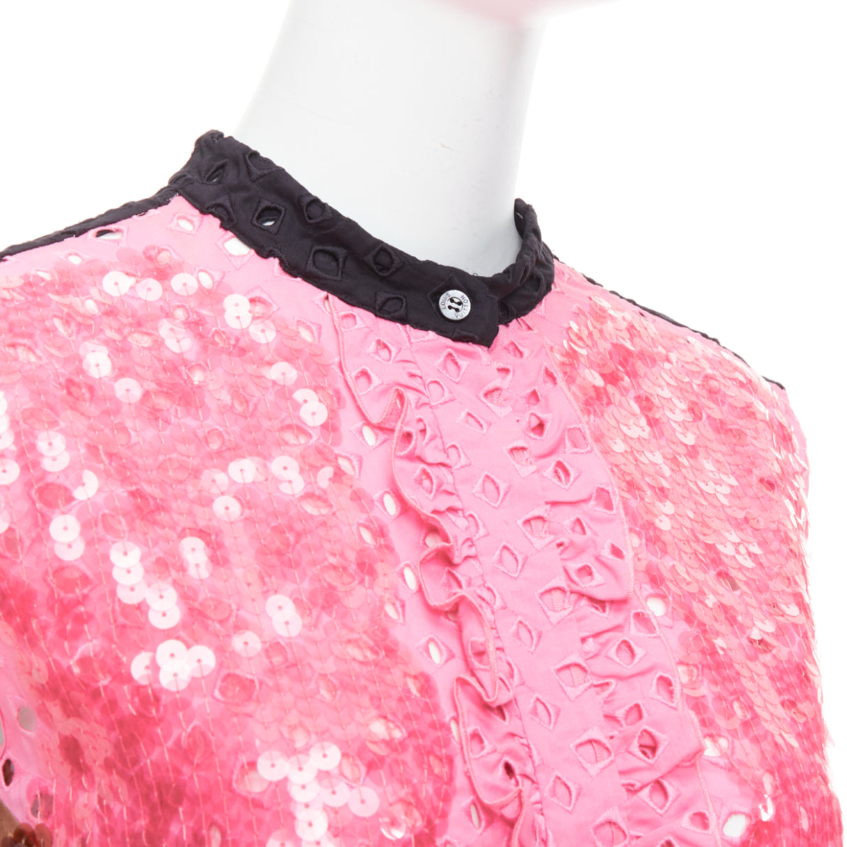 Louis Vuitton Colorblock Sequins Dress - Detail 2