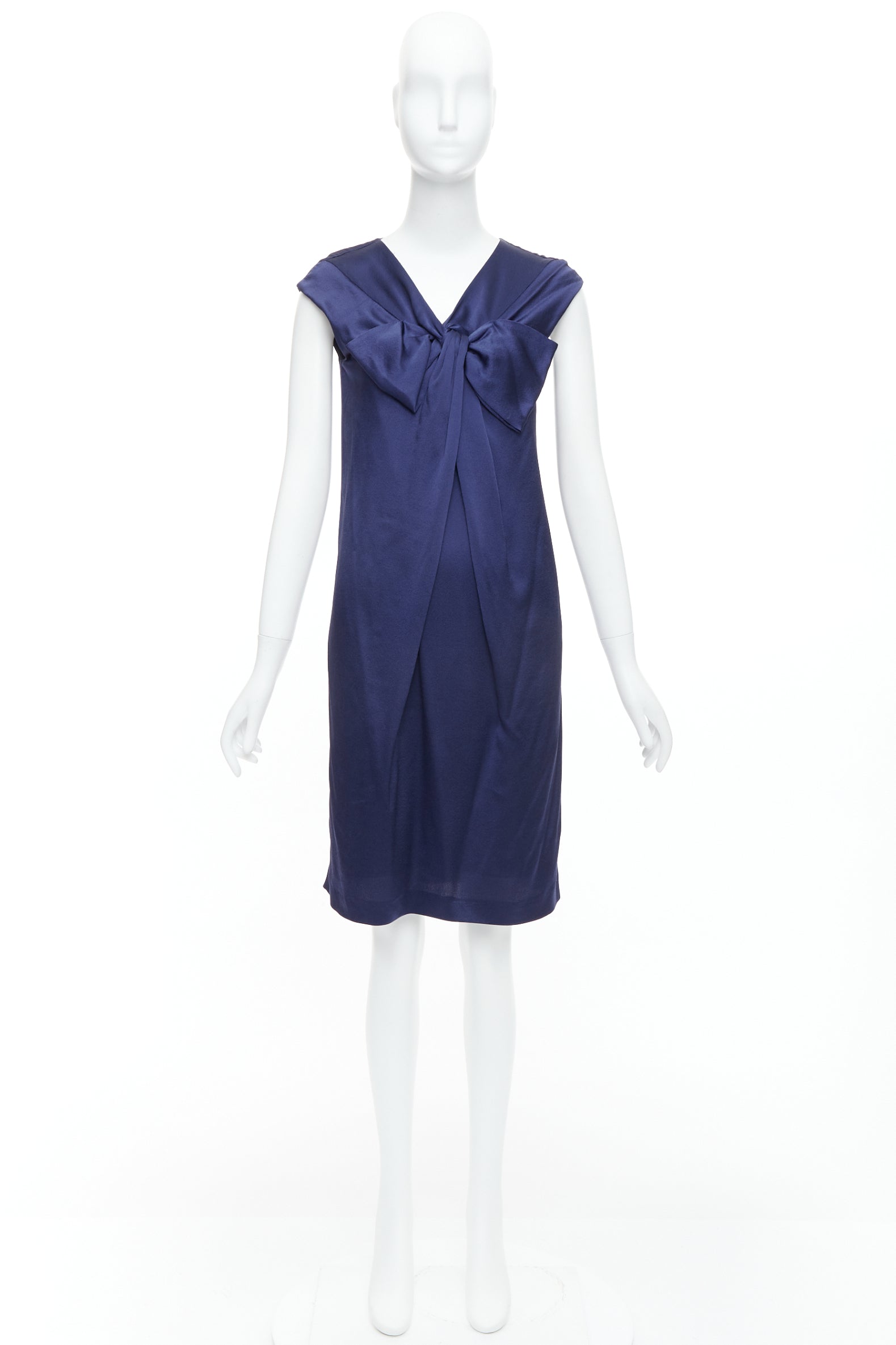 Alberta Ferretti Bow Cap Sleeve Dress - Image 11