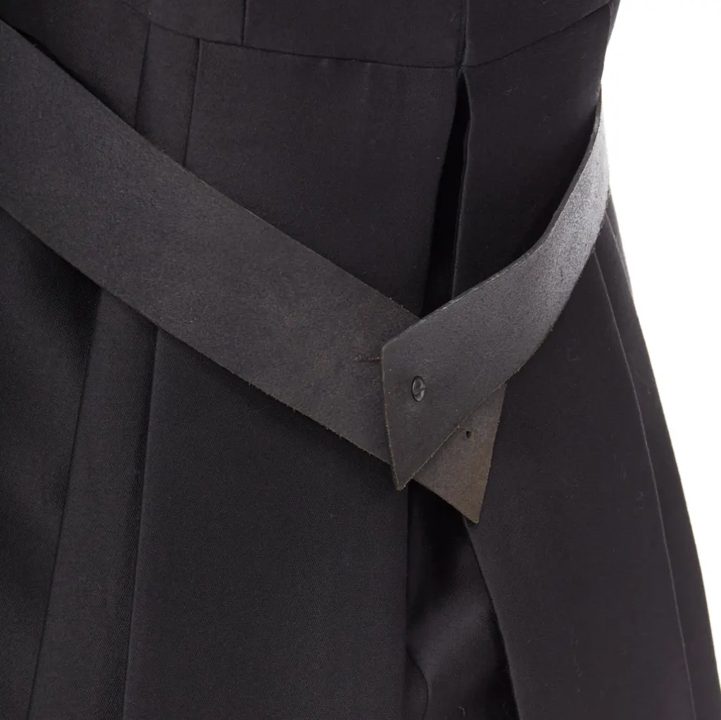 Balenciaga Black Dress Black Cotton Fair - Back View