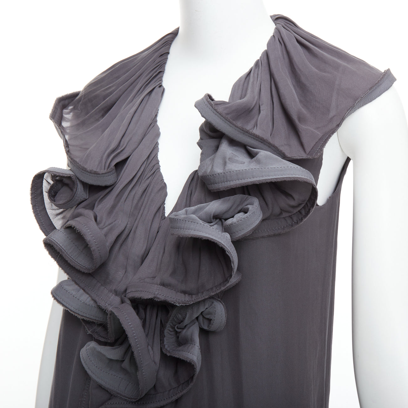 Lanvin Ruffle Collar Dress - Back view