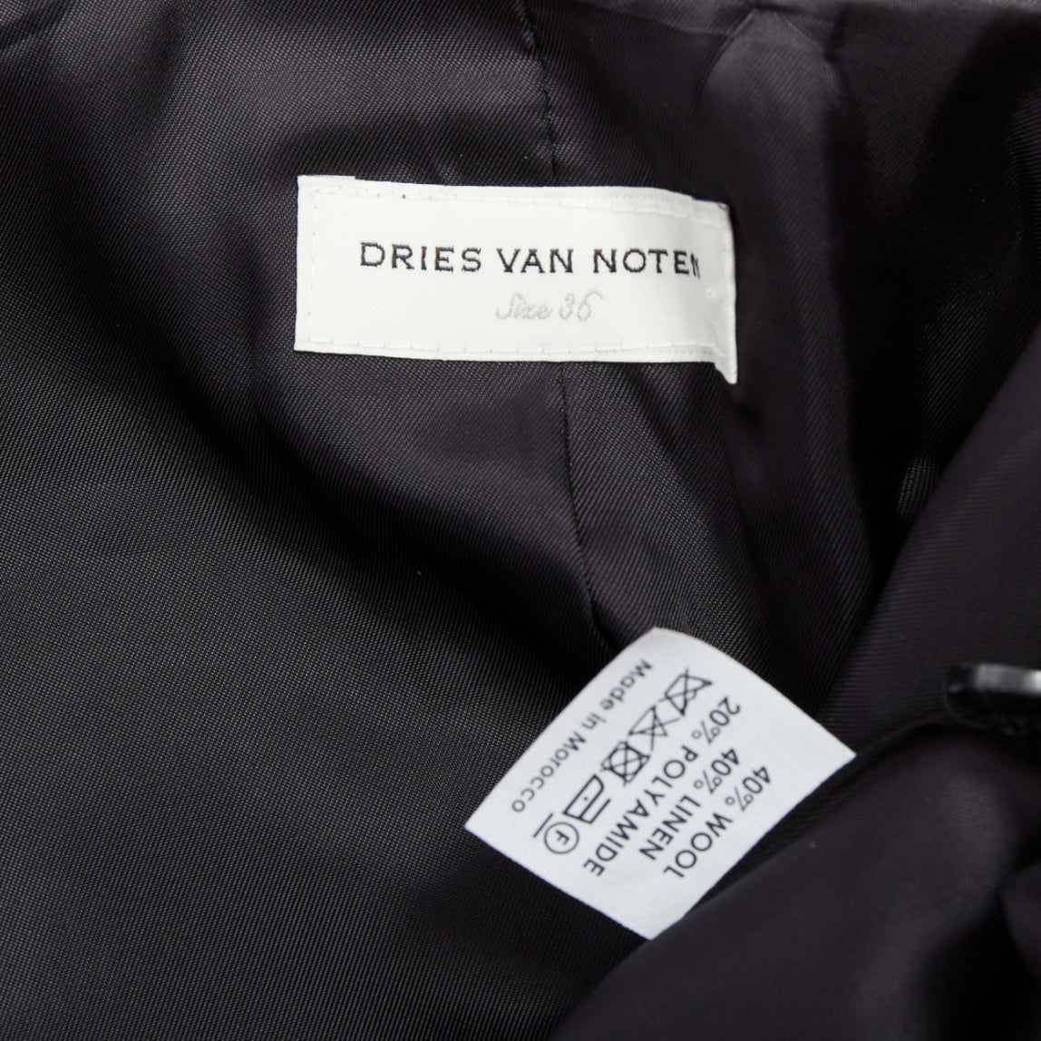 Dries Van Noten Burgundy Striped Blazer - Image 10