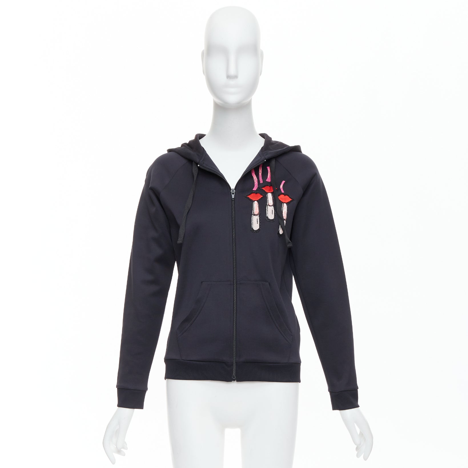 Valentino Garavani Velvet Beaded Hoodie - Image 11