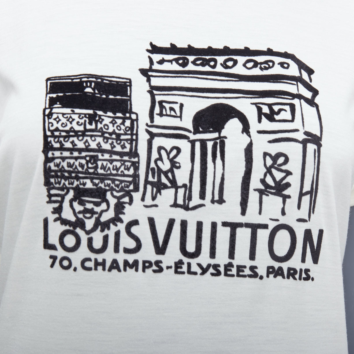 Louis Vuitton Felt Print Tee - Back view