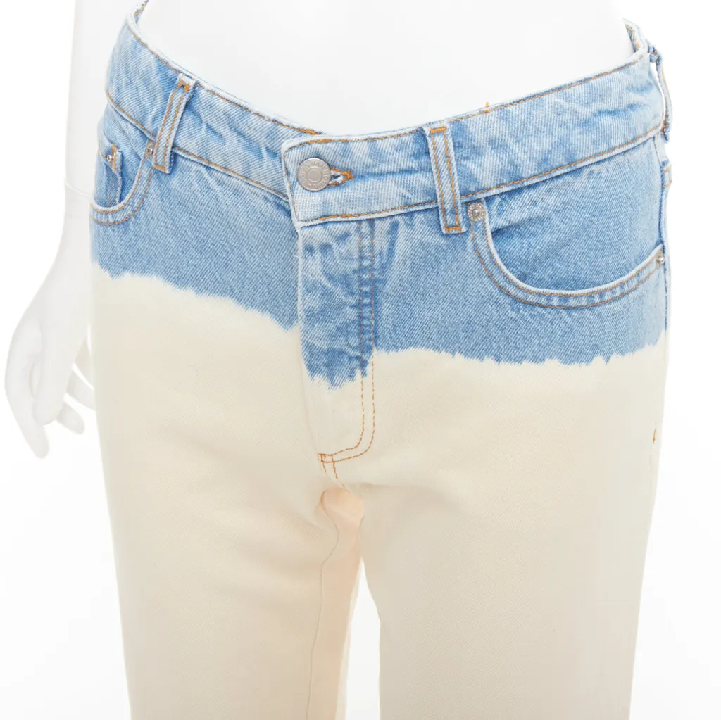 Dries Van Noten Ombre Wide Jeans Blue Cotton Very good - Back View