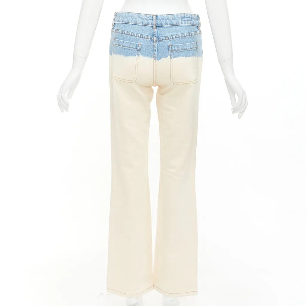 Dries Van Noten Ombre Wide Jeans Blue Cotton Very good - Box View