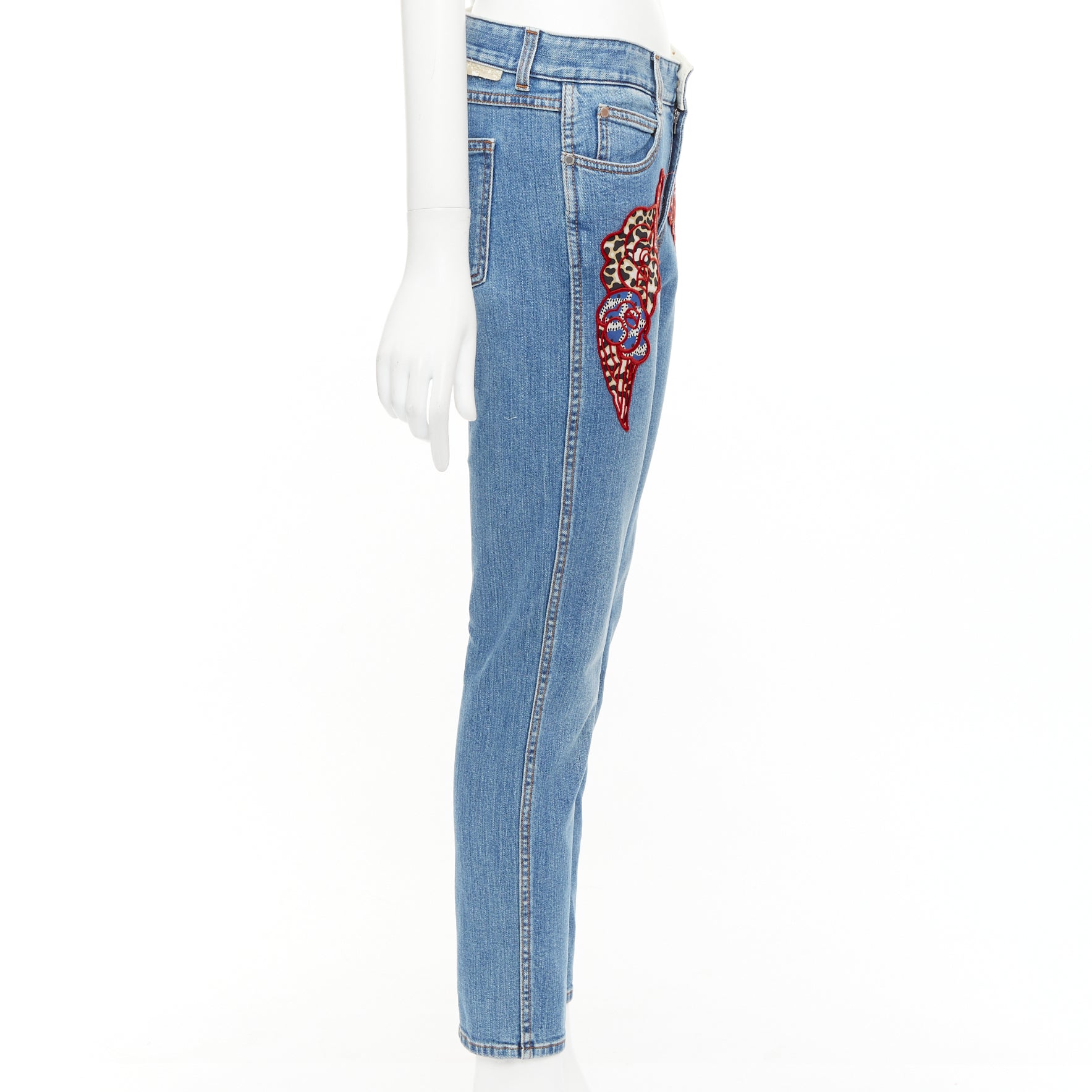 Stella Mccartney Floral Patch Jeans - 4