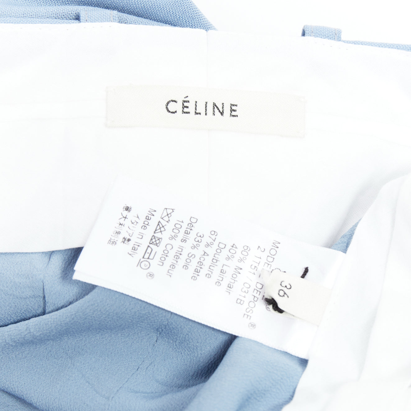 Celine Knee Cut Trousers - Image 11