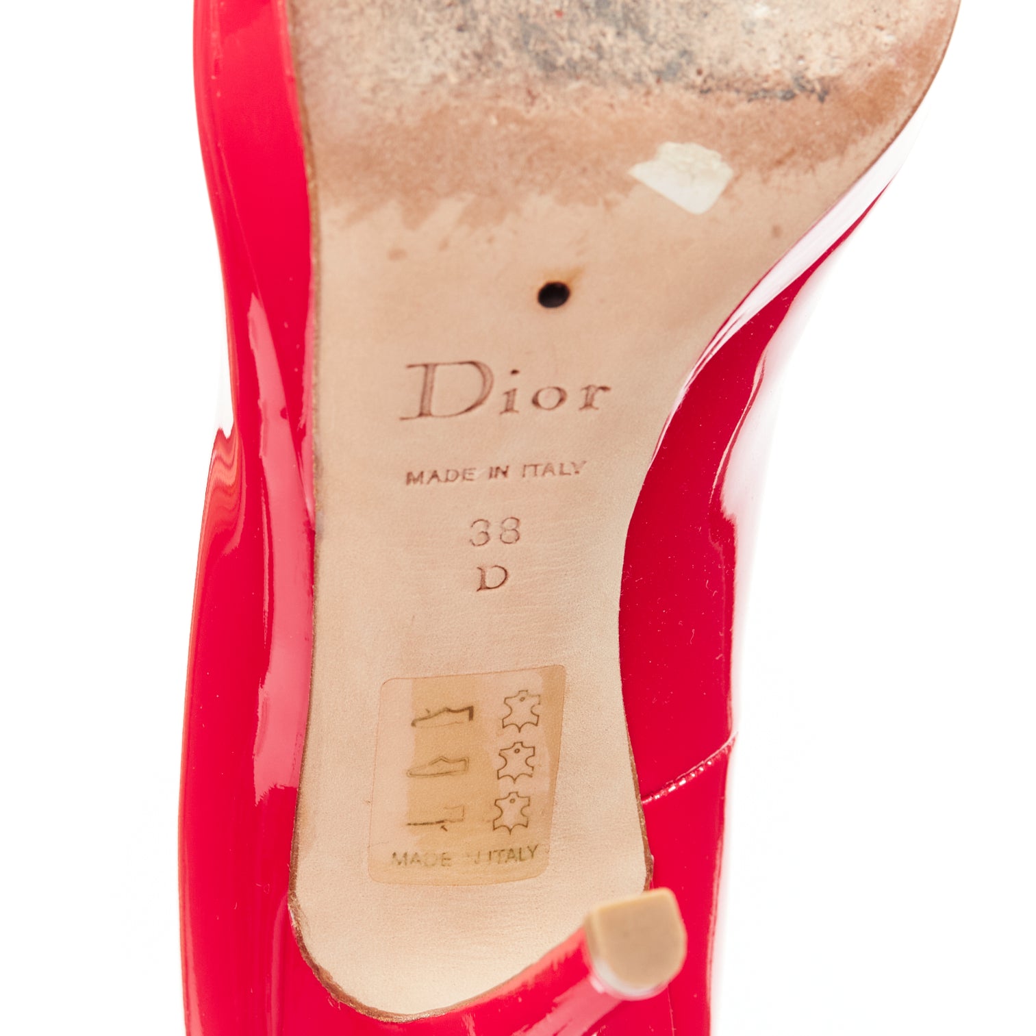 Christian Dior Pink Patent Platforms - Image 11