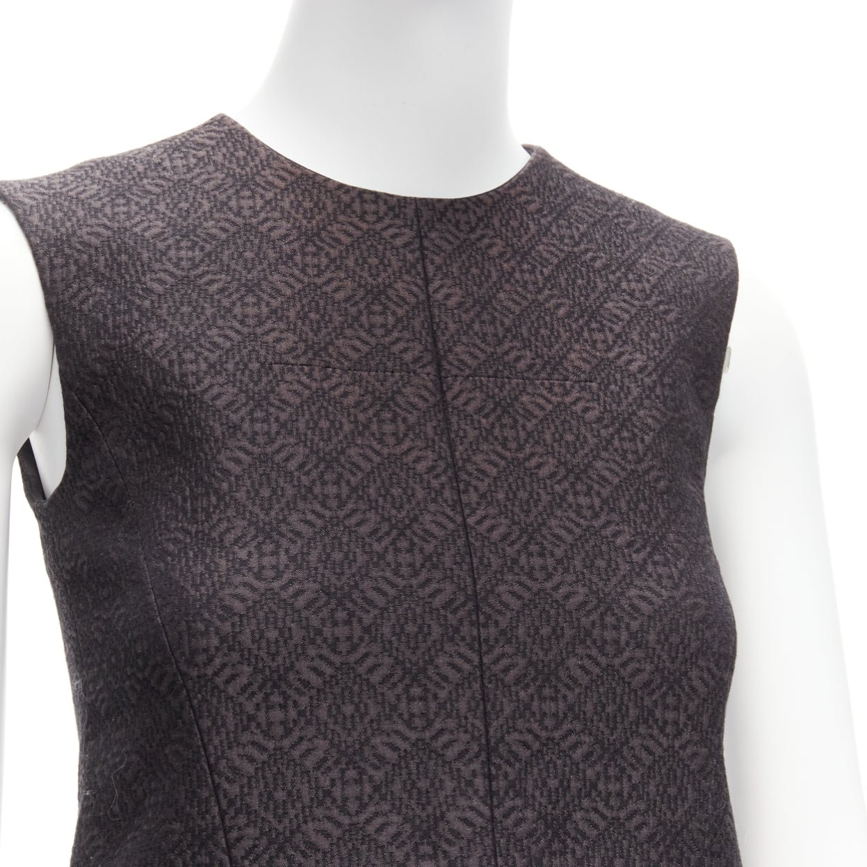Celine Jacquard Peplum Top - Detail 2