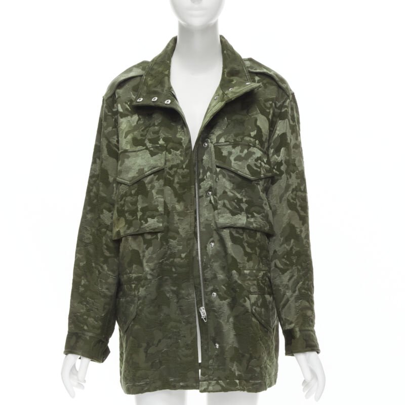 Alexander Wang Green Camouflage Coat