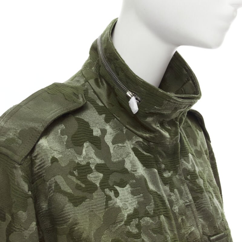 Alexander Wang Green Camouflage Coat - Back view