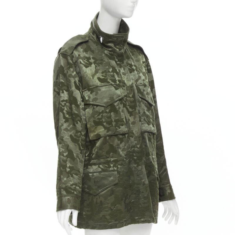 Alexander Wang Green Camouflage Coat - 4