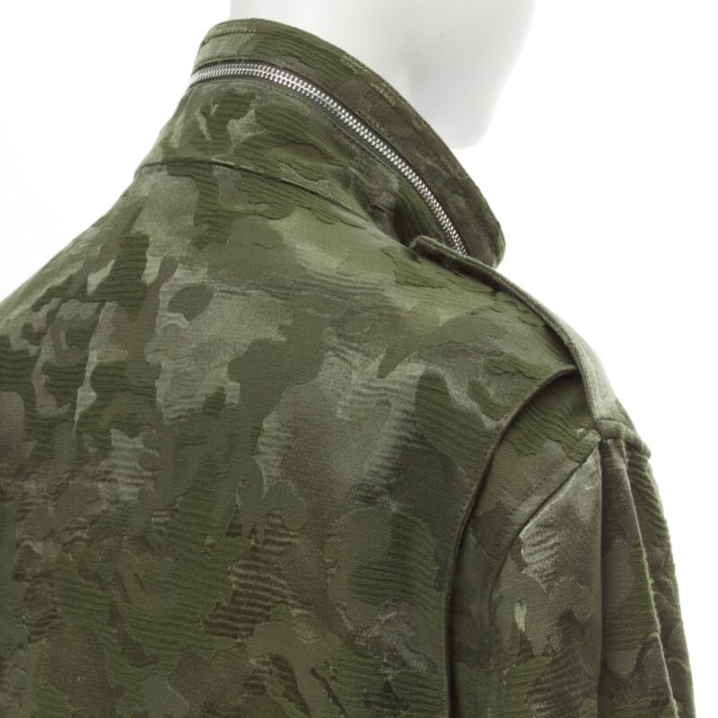 Alexander Wang Green Camouflage Coat - Image 11