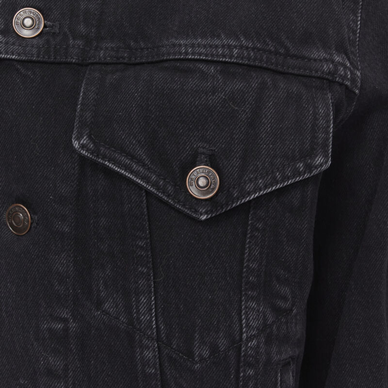 Balenciaga Black Denim Trucker Jacket - Image 10