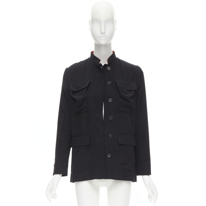 Haider Ackermann Red Mandarin Collar Jacket - Image 12