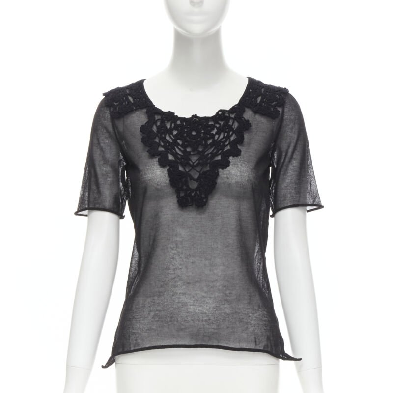 Dolce & Gabbana Crochet Lace Top