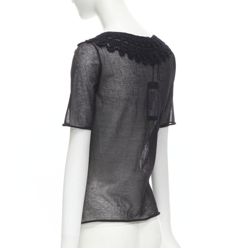 Dolce & Gabbana Crochet Lace Top - Side view